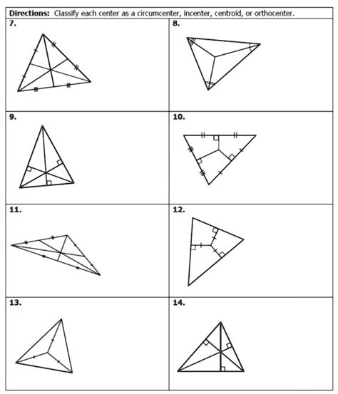 the <b>incenter</b>. . Incenter circumcenter orthocenter and centroid of a triangle worksheet pdf